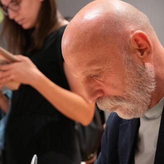 Visky András volt az irodalmi kávéházunk vendége